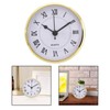 Baoblaze 90mm/3.54inch Quartz Clock/Insert with Roman Numeral, Quartz Movement Gold