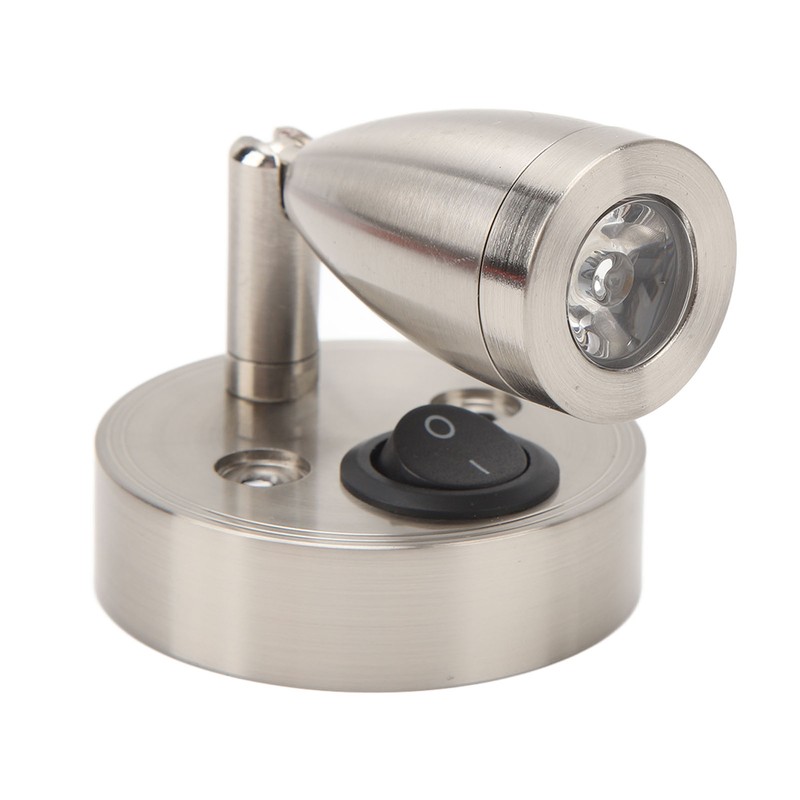 RV 12V to 24 V Reading Light Polished LED Berth