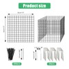 Eunika 8 Pack Round Plant Protector from Animals,24 Pcs 12"