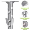 Lifeswell Universal In-Ground Umbrella Base, Rust-Resistant Steel Concrete Holder, Space-Saving