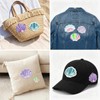12PCS Sequin Shell Iron On Patches, Ocean Theme Embroidered Appliques
