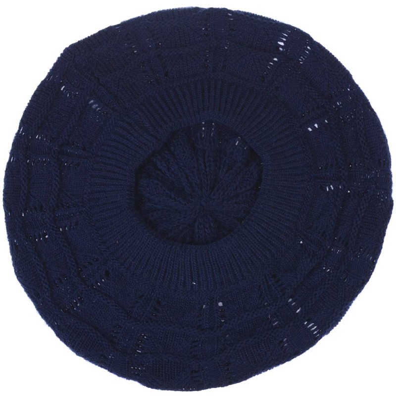 BYOS - Gorro de ganchillo de punto suave, ligero, diseño