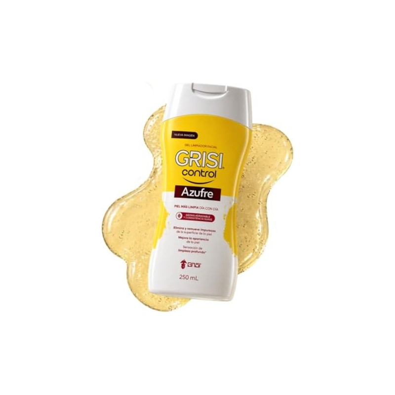 Grisi Control Gel Limpiador Facial Azufre 3% para Piel Grasa