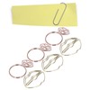 100pcs Metallic Paper Clips Lips Diamond Rings Shape Nonslip Portable