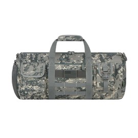 East West U.S.A RTDC703M Tactical Digital Camo Heavy Duty Round Duffel Bag, Camo