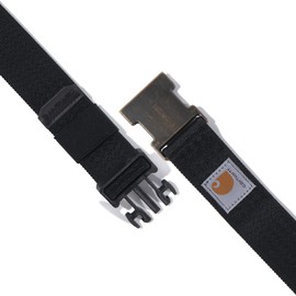 Carhartt Men's Rugged Flex Nylon Webbing Belt, Black, Large