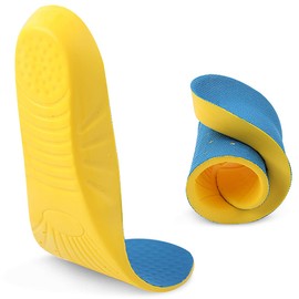 Plantillas para zapatos, plantillas ortopédicas, plantillas de espuma viscoelástica que proporcionan una gran absorción de impactos y cojín, las mejores plantillas para hombres y mujeres para uso diario., Azul, S (Women 5-6/ Kids 2-5)