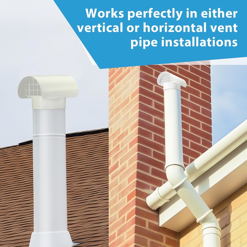Innconee 3 Inch Radon Vent Cap for Schedule 40 Pipes
