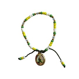 Bead Bracelet with Attached Jude the Apostle Medal