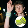 FNSIGHD 4 Pcs Reflective Strips,Reflective Arm Bands for Running,Adjustable Length