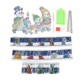 Door Sign DIY Production Snowman Pattern Exquisite Artwork Easy Hanging Front Door Sign