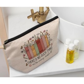 Ayxvt Bookish Gifts Makeup Bag, Book Lovers Gifts Cosmetic Bags Makeup Pouch for Women, Gifts for Book Readers Lovers Bookworms, Bookish Gifts for Women, Reading Lover Gifts