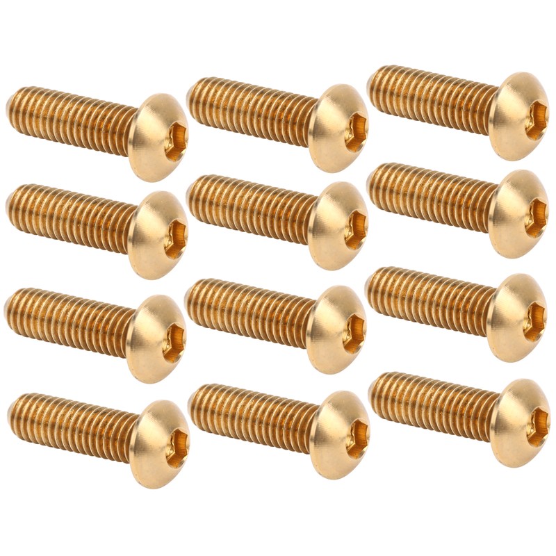 50Pcs Round Hex Socket Screw Copper Fastener Hardware Tools Industrial