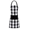 Jubatus 1 Pack Buffalo Check Apron with 2 Pockets Adjustable