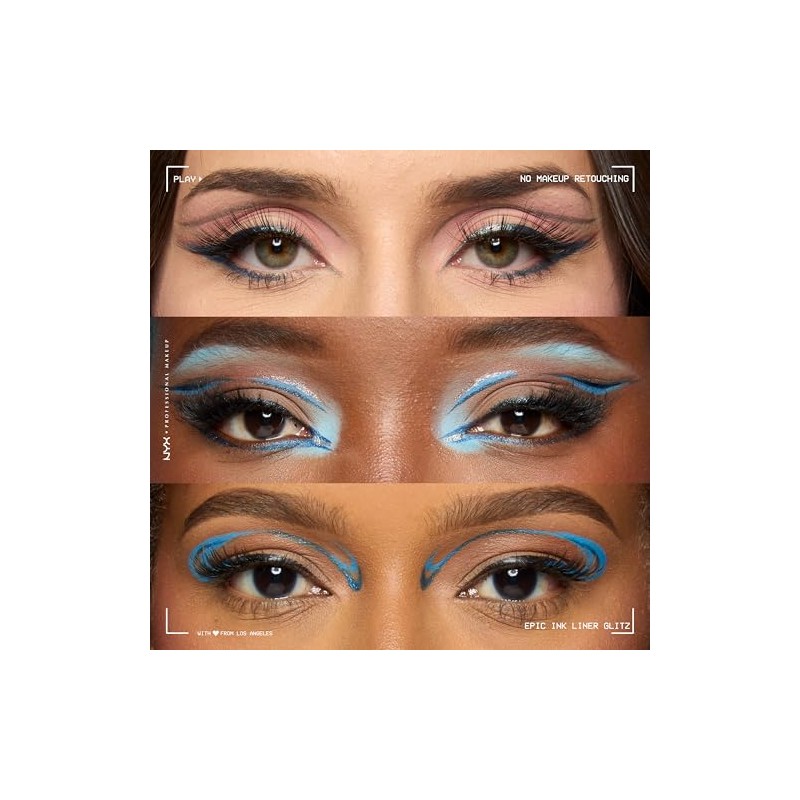 NYX Professional Makeup Epic Ink Liner Glitz, Delineador Líquido con