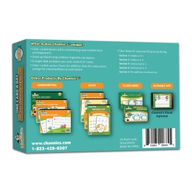 Channie’s One Card a Day Single Digit Addition & Subtraction, 34 Dry Erase Math Flashcards, 5.5W x 4.25 L x 0.75H, for Pre-K - 1st Grade, Size