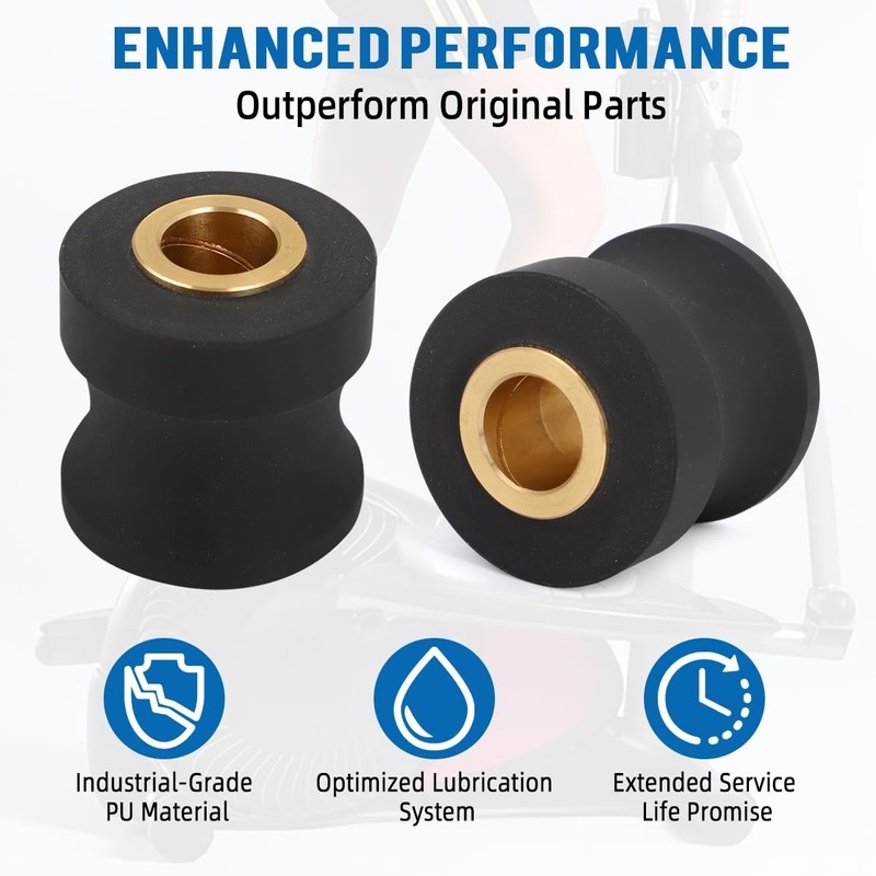 Replacement Roller Wheels for Eclipse 1100HR/A Elliptical - Enhanced PU
