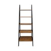 Casual Home 100% Solid Wood 5-Shelf Ladder Bookcase, Standard, Two-Tone