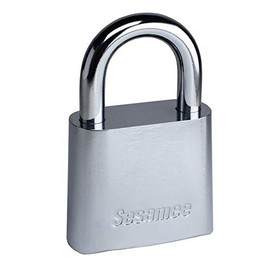Sesamee KCR0436 4-Dial Chrome Plated Marine Combination Padlock - 5 Pa