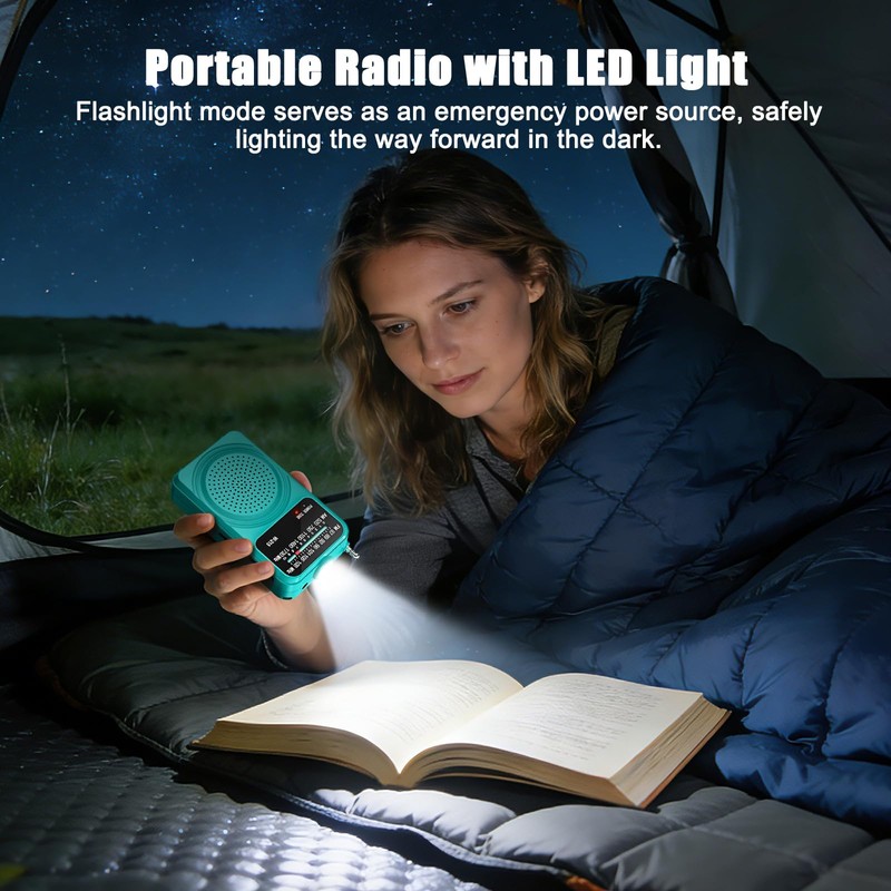 Tendak Portable Radio AM FM, Small Radio for Home, Outdoor,