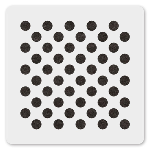 MAGJUCHE Polka Dots Stencil 12 Inches, Reusable Diamonds Stencil for