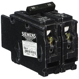 SIEMENS BQ2B020 20-Amp Double Pole 120/240-Volt 10KAIC Lug Out Breaker, COLOR