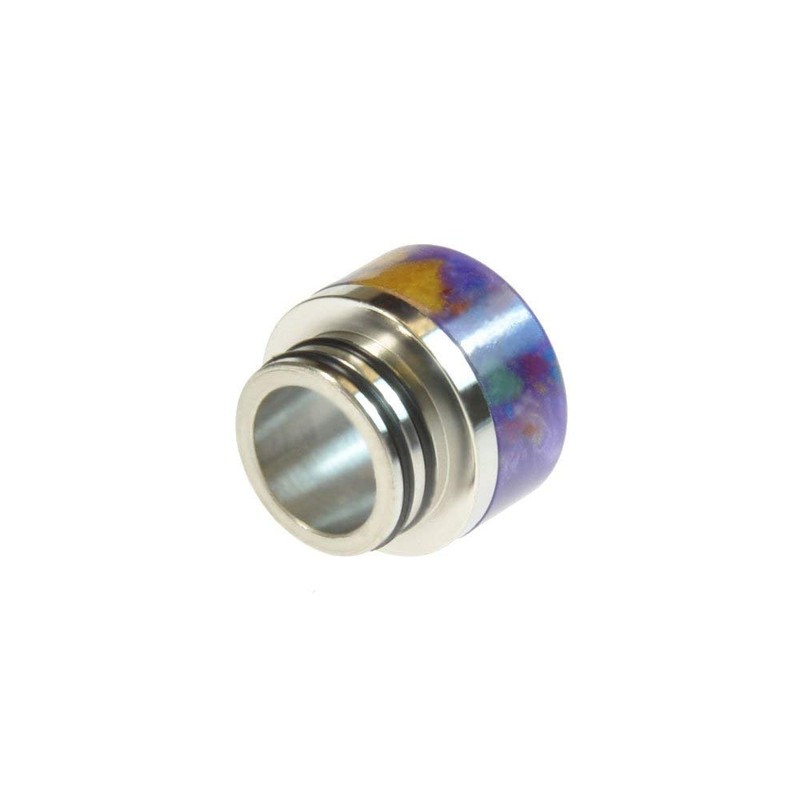 Armerah Abstract 810 Drip Tip eCig Mouthpiece Short/Wide Resin/Steel Single