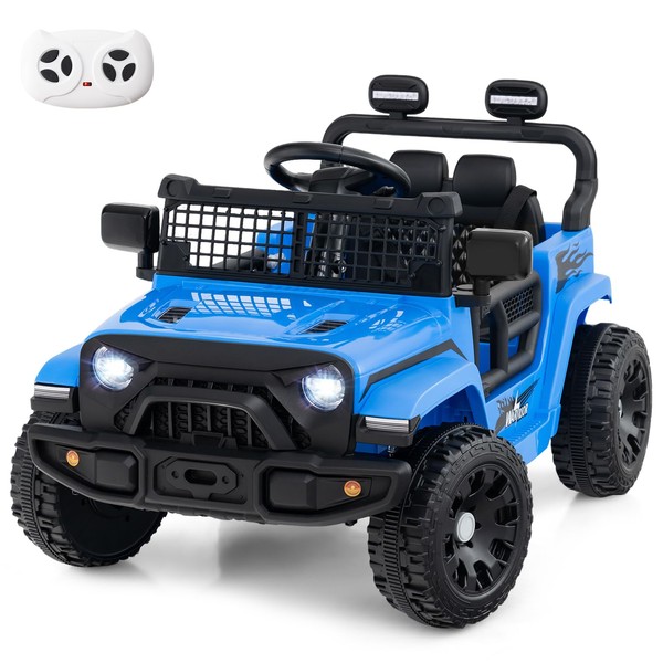 Costzon Kids Ride on Car Truck, 12V Electric Vehicle w/Foldable