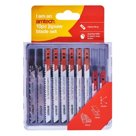 Amtech M1870 10 Piece mixed jigsaw blades with clamp fitting
