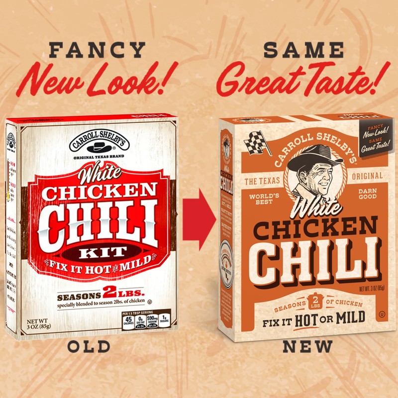 Carroll Shelby's Original Texas Brand White Chicken Chili Kit 3oz
