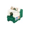Monoprice Cat6 Punch Down Keystone Jack - Green