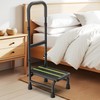 Packve Step Stool with Handle for Elderly Adults, Adjustable Handrail