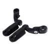 TCMT 1-1/4" 32mm Black Short Angled Adjustable Highway Foot Peg