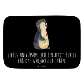 Mr. & Mrs. Panda Penguin Flower Wreath Bath Mat Gift Penguins Flower Love Bathroom Mat Bath Mat Beautiful Lovesickness