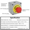 Emergency Stop Switch with Control Box Industrial E Stop Button