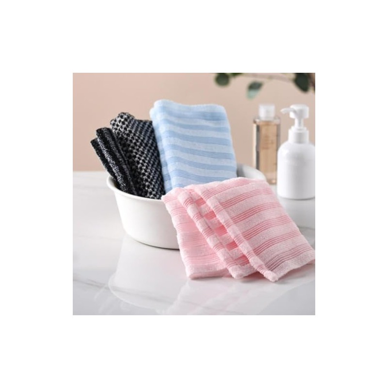 Toalla Exfoliante Japonesa Doble Cara 100cm for suave Toalla(Strips)