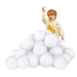 20Pcs 7cm Fake Snowballs White Realistic Artificial Snowballs,Fake Snowball for Kids Indoor Snowballs Fight Game,Xmas Fake Snow Balls for Children Adult Snowball Throw Games,Christmas Tree Decorations