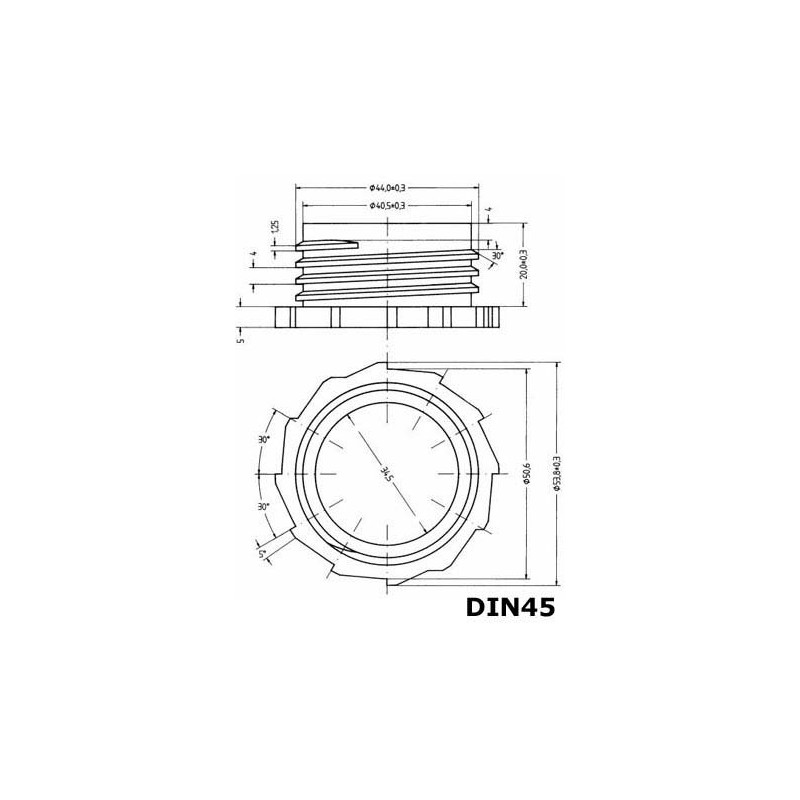 Flexible spout for jerrycan DIN 45 (22038)