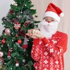Santa Hats and Beard for Adults Velvet Christmas Costume Decorations