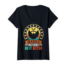 Womens Bearded Butchers Do It Better V-Neck T-Shirt