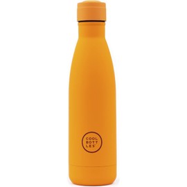 Cool Bottles - Trinkflasche aus Edelstahl - 350 ml - Vivid Orange - 23,5 x 7 cm -Thermische Kaltgetränke 36 Stunden und Heißgetränke 18 Stunden - Triple-Cool Technology - BPAFrei