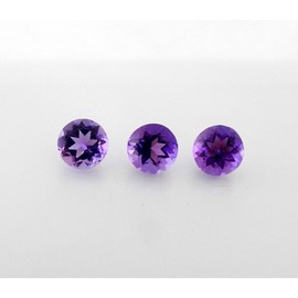 Myhealingworld Multi Stone AAA quality calibrated round 5 MM Brilliant Cut Loose gemstone Crystals Chakra Healing for making jewelry Mix Color Box Pack of 3 stone, (BOX 4 - (Amethyst RD 5 MM = 3