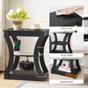 MAHANCRIS End Table with Charging Station, Side Table with USB