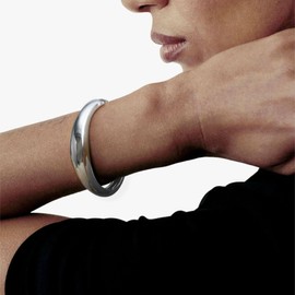 SIXDUTON Gold Bangle for Women, Adjustable Chunky Open Wide Chunky Golden Bracelet, Silver Bangle Irregular Bangle Statement Jewellery for Women, Alloy Steel, No Gemstone