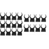 20pcs Kitchen Kick Board Plinth Clips Cabinets ， Foot Plinth