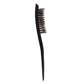 TOVINANNA Hair Slicking Tools Pig Bristle Brush Wooden Handle Smooth Shape Hair Non-slip Suitable for Fine Straight Hair