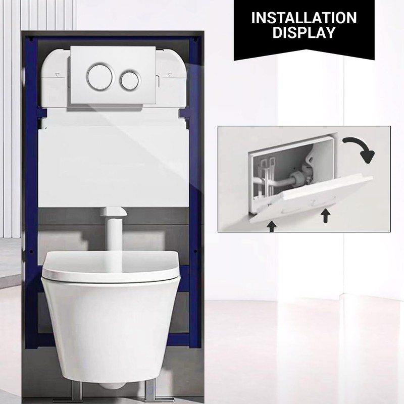 OasisFlow Dual Flush Actuator Plate for Wall Hung Toilets, Compatible