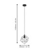 EGLO Straiton Black Steel Modern Geometric Pendant Light