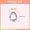 sourcing map 50Pcs 13 x 18 mm Teardrop Rhinestones Acrylic