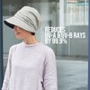 CHARM Womens Summer Sun Hat - Organic Cotton Chemo Wide
